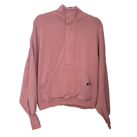 Popflex Ooey Gooey Half-Zip Sweater Womens S/M Canyon Clay Ultra Soft Pullover - Picture 1 of 11